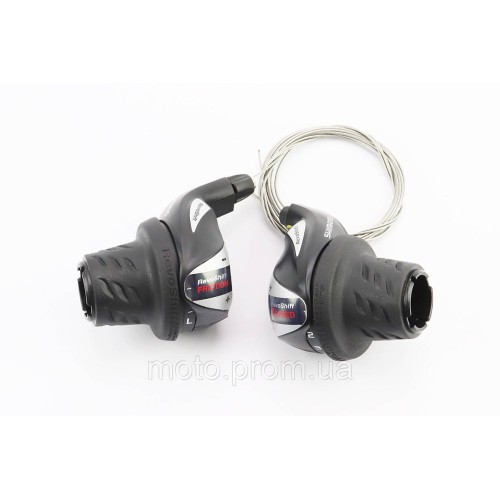 Переключатели (грипшифт) 3x7 скоростей, чёрные SL-RS 36