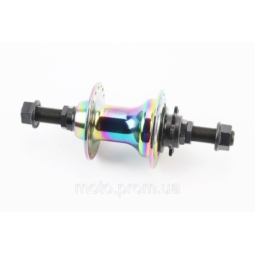 Втулка задня BMX алюмінієва 14Gx36H драйвер 9т, 4 пром-підшипники 6902 2RS, вісь 14мм, кріпл. гайка, хамелеон FB-B17R