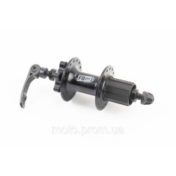 Втулка задня MTB алюмінієва 14Gx32H під касету 8-11зв, Disk-brake, 2 пром-підшипники 6200 2RS, кріпл. ексцентрик, чорна FB-A291В