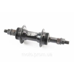 Втулка задня MTB алюмінієва 14Gx36H під вільнобіг, Disk-brake (різьба), 2 пром-підшипники 6200 2RS, кріпл. гайка, чорна FB-A209B