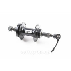 Втулка задня MTB алюмінієва 14Gx36H під вільнобіг, Disk-brake, 2 пром-підшипники 6200 2RS, кріпл. ексцентрик, чорна FB-A208В