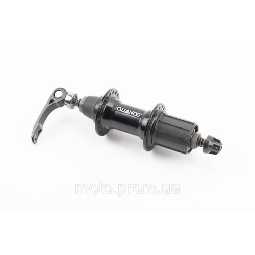 Втулка задняя MTB алюминиевая 14Gx36H под кассету 8-10зв, V-brake, крепл. эксцентрик, чёрная KT-AR8R