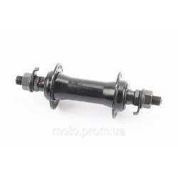 Втулка передняя MTB 14Gx36H, Disk-brake (резьба), крепл. гайка, чёрная SF-A07F