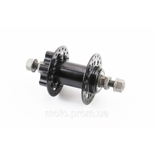 Втулка передняя MTB 14Gx36H, Disk-brake, крепл. гайка, чёрная SF-A25