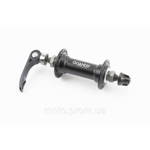 Втулка передня MTB алюмінієва 14Gx32H, V-brake, кріпл. ексцентрик, чорна KT-A15F
