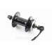 Втулка передняя MTB алюминиевая 14Gx36H, Disk-brake, 2 пром-подшипники 6200 2RS, крепл. эксцентрик, чёрная