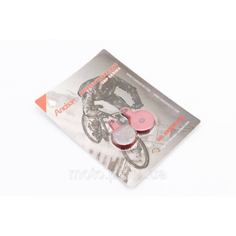 Гальмівні колодки Disk-brake (Tektro IOX,2011), червоні YL-1022