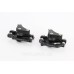 Гальмо Disk-brake переднє (F160/R140мм)+заднє (F180/R160мм), диски 160мм, кріпл. 6 болтів, чорні DX-2007