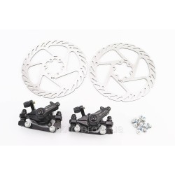 Тормоз Disk-brake передний (F160/R140мм)+задний (F180/R160мм), диски 160мм, крепл. 6 болтов, чёрный DX-2019 Тормоз Disk-brake передний (F160/R140мм)+задний (F180/R160мм), диски 160мм, крепл. 6 болтов, чёрный DX-2019