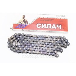 Ланцюг приводний 1/2х1/8х112L 1 швидкість, чорна (Силач) Ланцюг приводний 1/2х1/8х112L 1 швидкість, чорна (Силач)