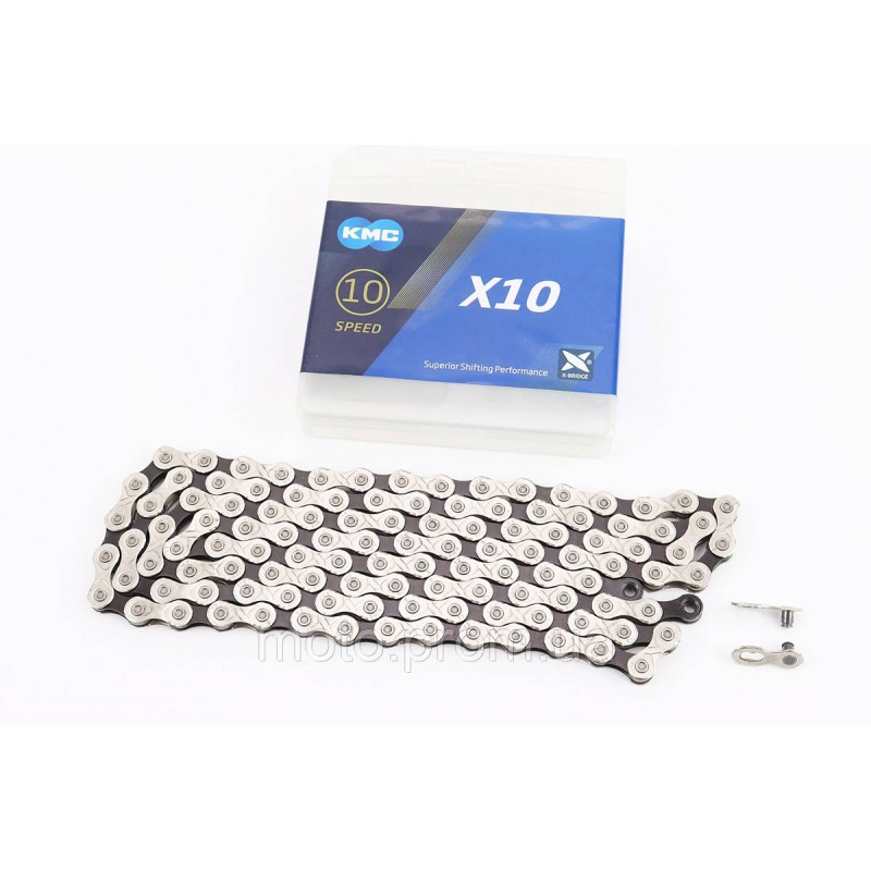 Ланцюг приводний 1/2х11/128х116L 10 швидкостей, сріблясто-чорна X10