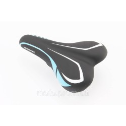 Сиденье MTB 240x140мм, чёрно-синее-белое BSK-901-В