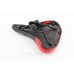 Сидіння MTB 255x180мм, чорно-червоне AVY-6753