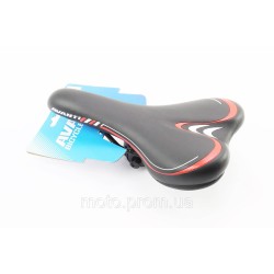 Сидіння MTB 265x155мм, чорно-червоне AVY-6628 Сидіння MTB 265x155мм, чорно-червоне AVY-6628