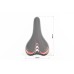 Сиденье MTB 265x155мм, чёрно-красное AVY-6628