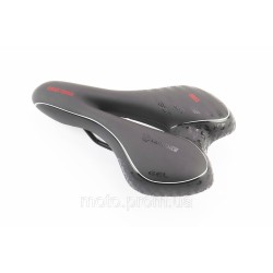 Сидіння MTB 270x160мм, чорно-біло-червоне Сидіння MTB 270x160мм, чорно-біло-червоне