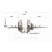 Коленвал 168F/170F (Dшейки-30mm, H-85mm, L-250mm) под конус