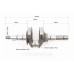 Колінвал 168F/170F (D шийки-30mm, H-85mm, L-250mm) під шліць D-20mm