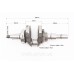 Коленвал под шпонку D-25mm в сборе L-305mm 182F/188F/190F