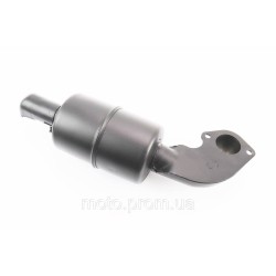 Глушник R195NM (з коліном 2отв.) Тип 1 Глушник R195NM (з коліном 2отв.) Тип 1