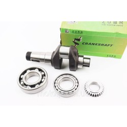 Коленвал R185N/R190N (Dболта-М12x1,5, Dшейки-52mm, H-105mm) +подшипники+шестерня Коленвал R185N/R190N (Dболта-М12x1,5, Dшейки-52mm, H-105mm) +подшипники+шестерня