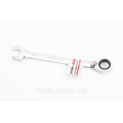 Ключ комбинированный с трещеткой 19мм, реверс, CrV, PROF DIN3113 XT-1319