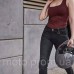 Мотоджинси SHIMA Devon Black Lady W24-L34