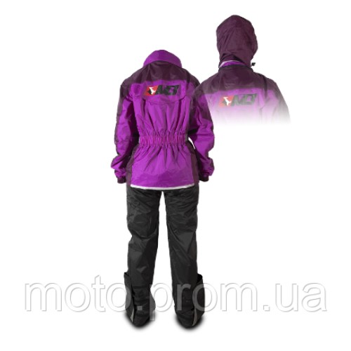 Мотодощовик жіночий MadBull Lady Pink куртка та штани XS
