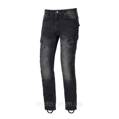 Мотоджинсы однослойные SECA Badlands DYN Black W38-L32