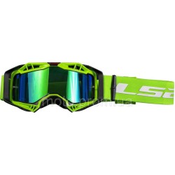 Маска кросова LS2 Aura Pro Goggle Black Hi-Vis Green with Iridium Visor Маска кросова LS2 Aura Pro Goggle Black Hi-Vis Green with Iridium Visor