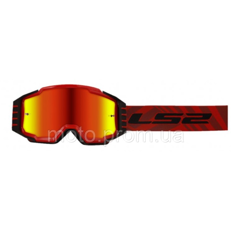 Маска кросова LS2 CHARGER PRO Red Mirror Lens