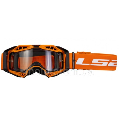 Маска кроссовая LS2 AURA Enduro Orange +Pinlock