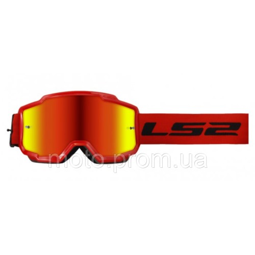 Маска кросова LS2 CHARGER Red Mirror Lens