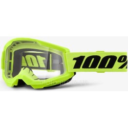Окуляри 100% STRATA 2 Neon Yellow — Clear Lens, Clear Lens Окуляри 100% STRATA 2 Neon Yellow — Clear Lens, Clear Lens