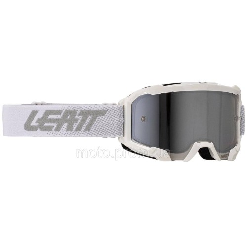 Маска кросова LEATT Velocity 4.5 Goggle White, Mirror Silver Lens