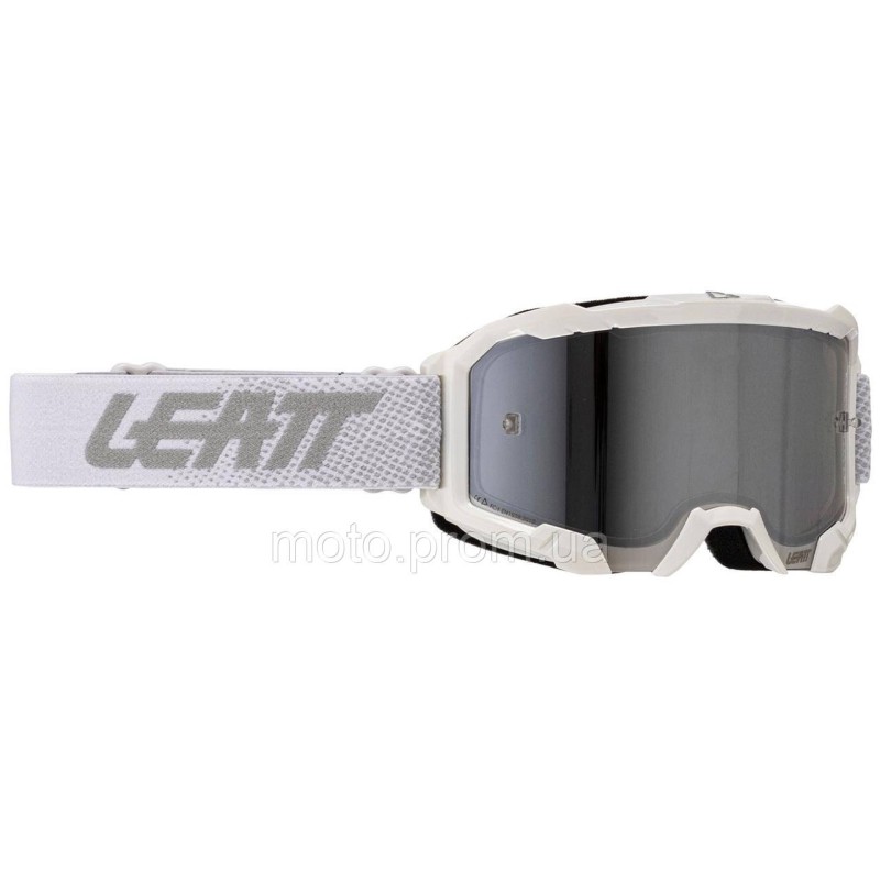 Маска кросова LEATT Velocity 4.5 Goggle White, Mirror Silver Lens