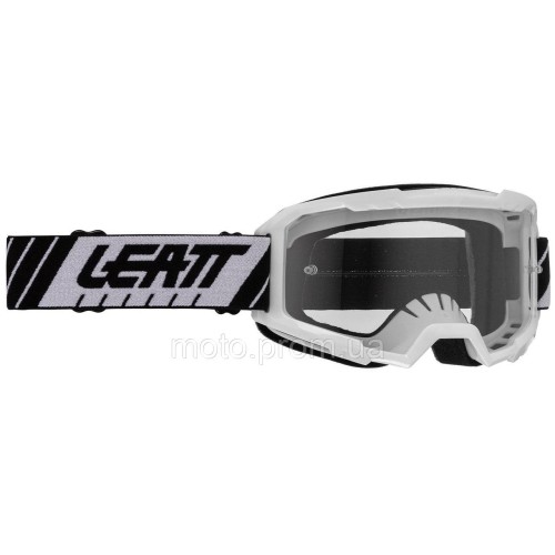 Маска кросова LEATT Vizion 2.5 Goggle White, Clear Lens