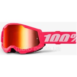 Маска кросова 100% STRATA Goggle II Pink-irror Red Lens Маска кросова 100% STRATA Goggle II Pink-irror Red Lens