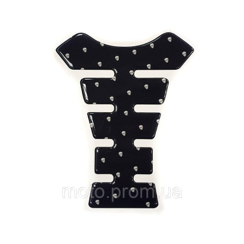 Наклейка на бак NB-1 Skull Black White