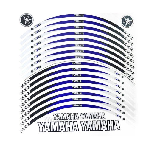 Наклейка на обід колеса Yamaha Flag Blue