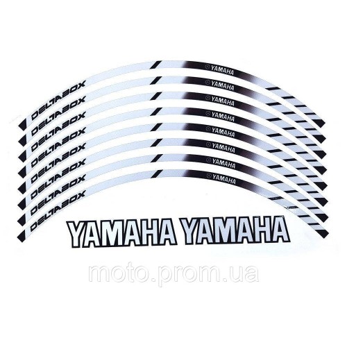 Наклейка на обід колеса Yamaha Deltabox