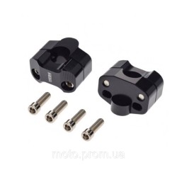 Проставки керма HEBE Black 22 мм AW5146