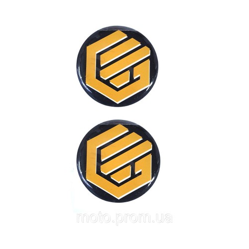 Наклейка логотип Geon Orange 50 мм