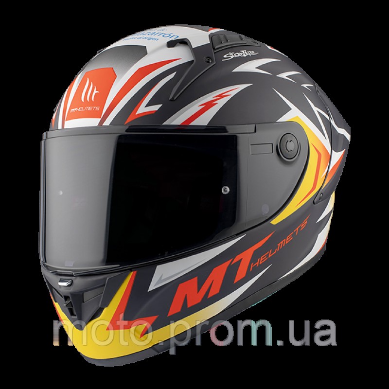 Мотошлем MT KRE+ Carbon Acosta A37 Matt Blue M