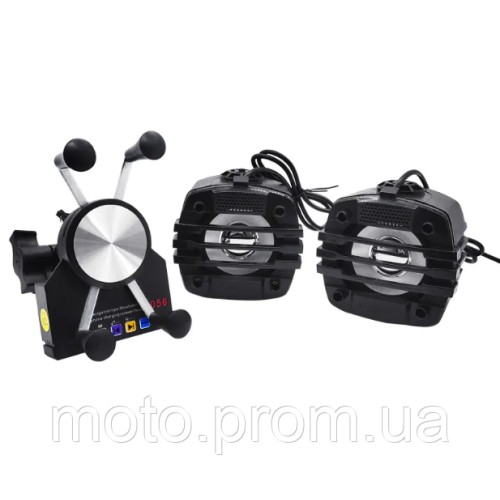 Мотоакустика с держателем телефона, USB, Bluethooth, 2x20W