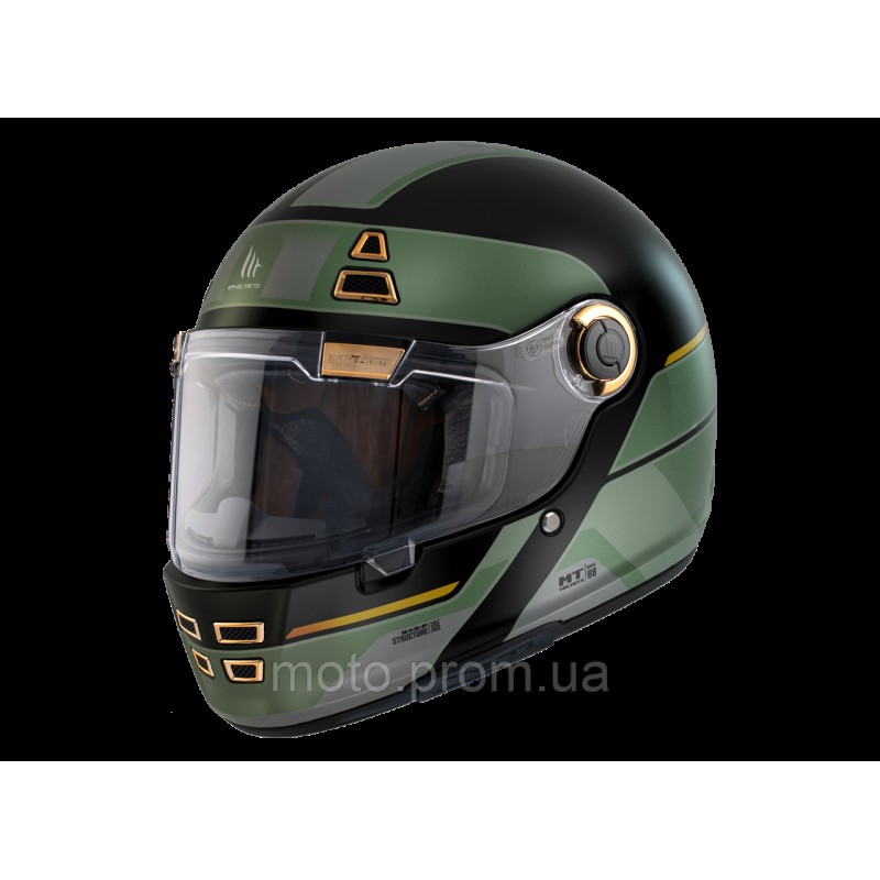 Мотошлем MT Jarama 68TH C1 Gloss Black XXL