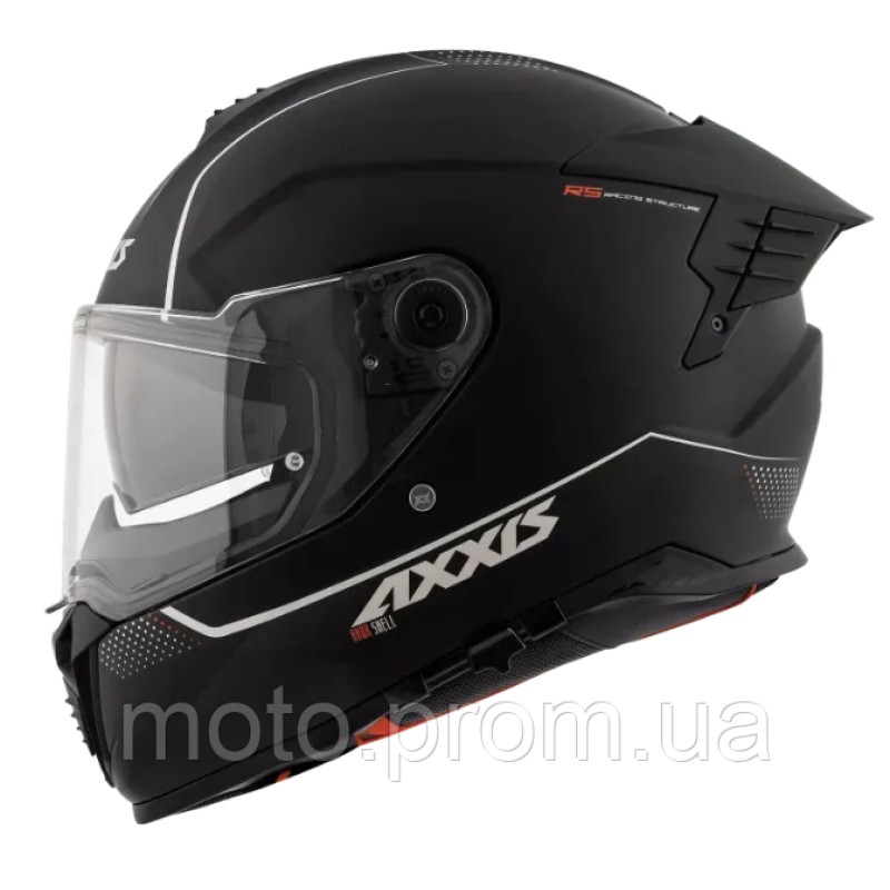 Мотошлем AXXIS HAWK SV Solid A1 Matt Black L