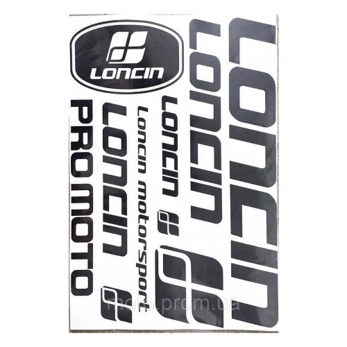 Наклейка лист Loncin під оригінал