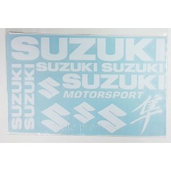 Наклейка лист Suzuki під оригінал біла Наклейка лист Suzuki під оригінал біла