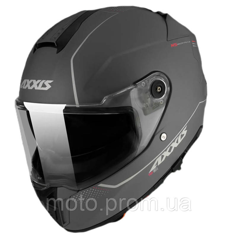Мотошлем AXXIS HAWK SV Solid A2 Matt Titanium XL